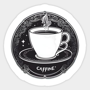 gothic coffee cup Sticker